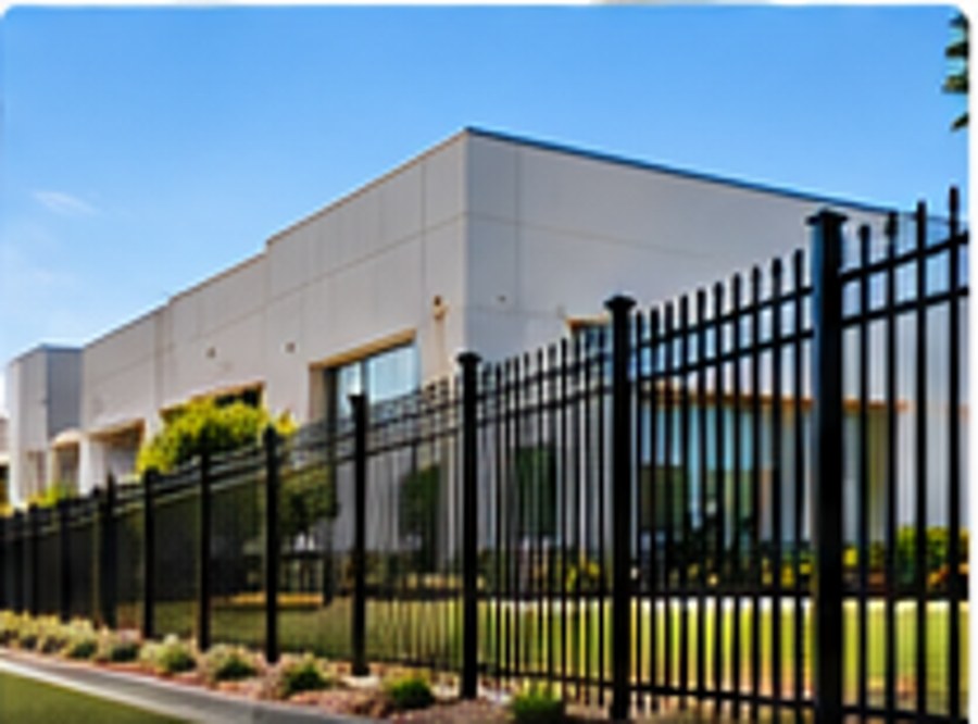 Commercial perimeter fencing